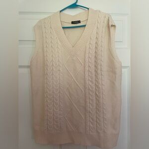 Cream Knit Sweater XL